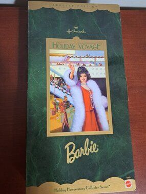 Vintage Hallmark Holiday Voyage Barbie 1997 In Original Box